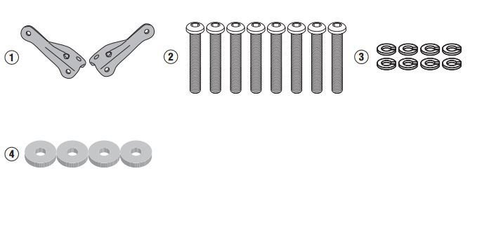 Givi 1173KIT Honda CB 650 R Yan Çanta Taşıyıcı Bağlantı Kiti