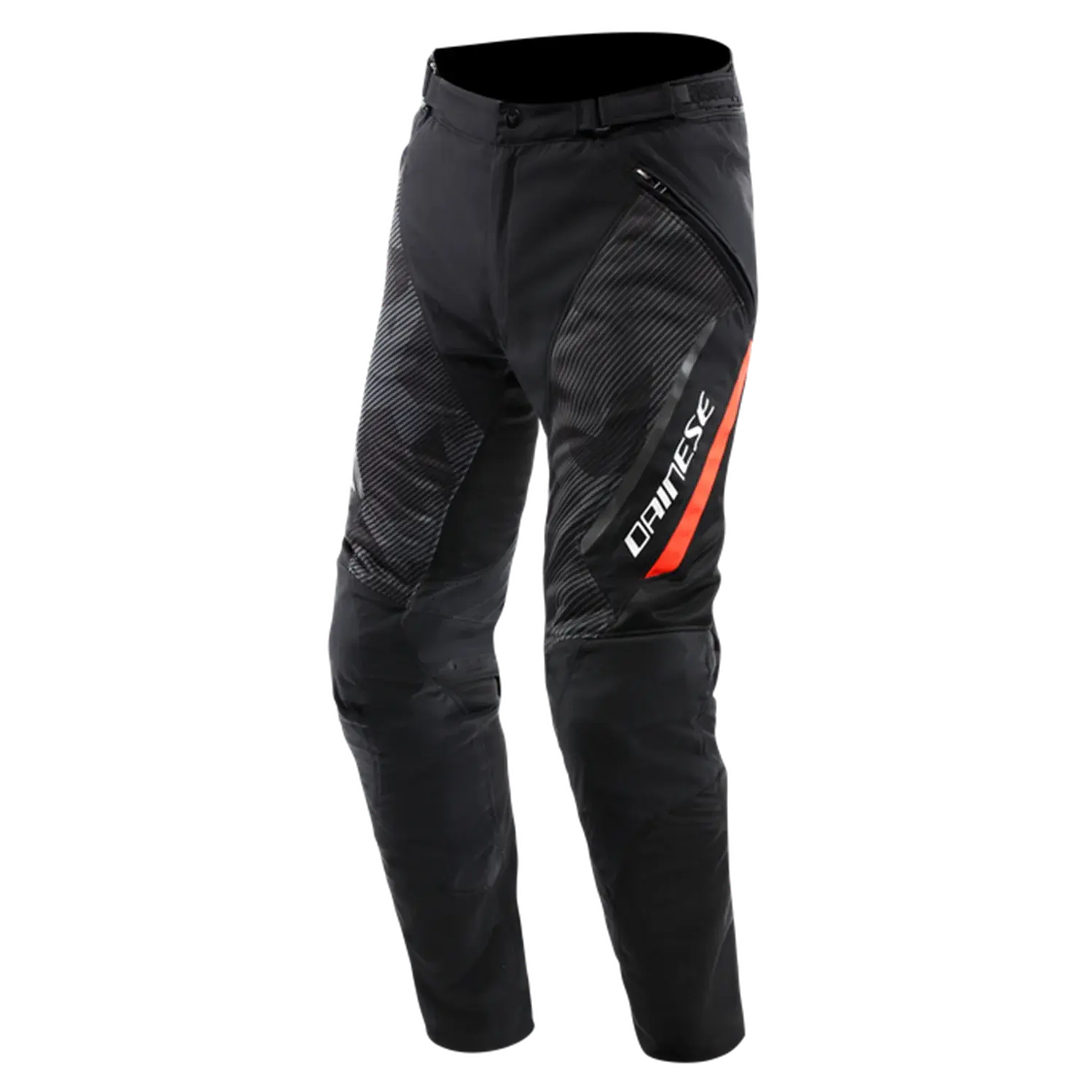 DAINESE DRAKE 2 SUPER AIR TEX PANTS BLACK/ANTHRACITE/RED-FLU 48 48