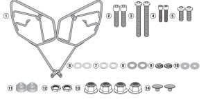 Givi TE1173 Honda CB 650 R Yan Kumaş Çanta Demiri