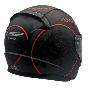 Ls2 Rapid Kask Takaroa Mat Siyah Kırmızı