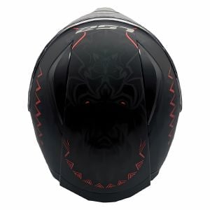 Ls2 Rapid Kask Takaroa Mat Siyah Kırmızı