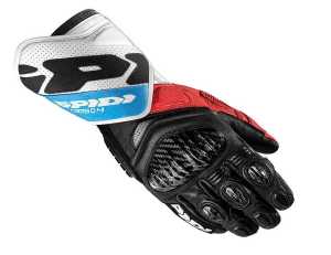 SPIDI Carbo 4 Deri Eldiven Siyah Mavi Kırmızı