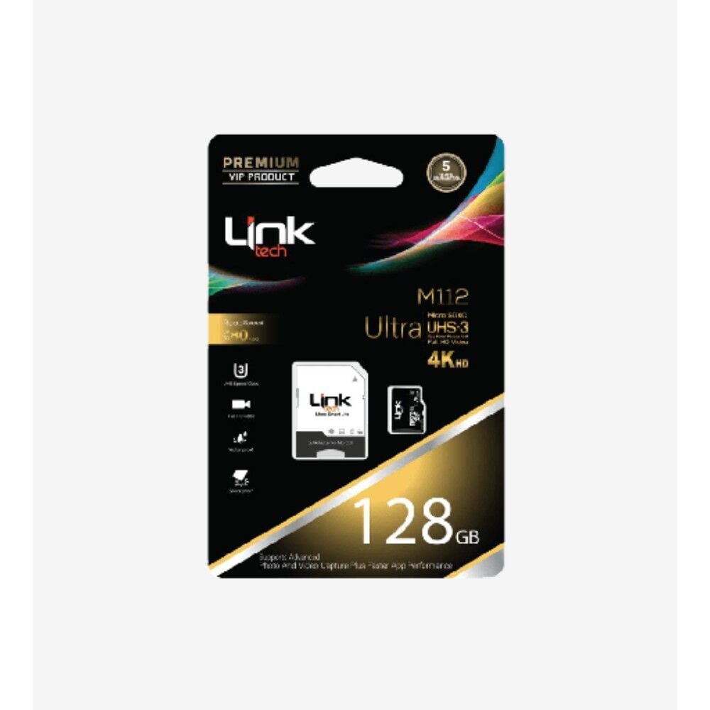 Link Tech MicroSDXC 128 GB Ultra UHS-3 Hafıza Kartı