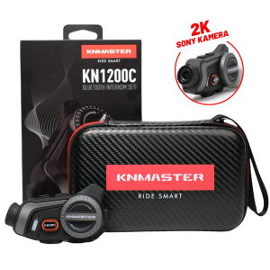 KNMASTER KN1200C Kameralı Kask Bluetooth Intercom