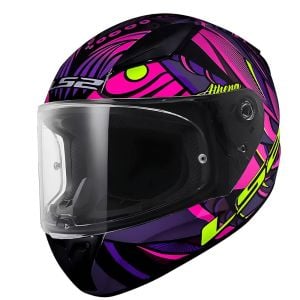 LS2 Rapid 2 Kask Athena Siyah-Mor