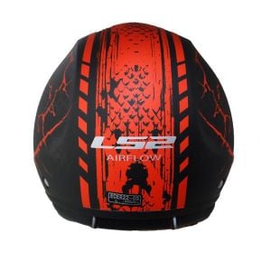 Ls2 Airflow Kask Snake Mat Siyah Kırmızı