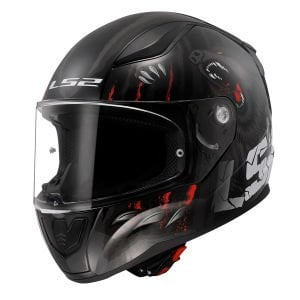Ls2 Rapid 2 Kask Clawn Mat Siyah Gri Kırmızı