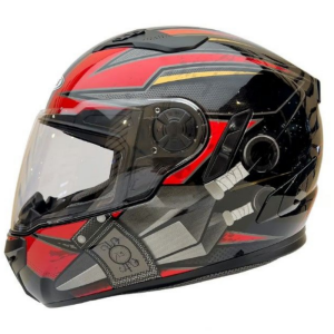 Zeus ZS-813A Kask Kırmızı Siyah