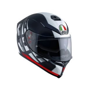 AGV K5 S Kask Darkstorm Matt Siyah Kırmızı S