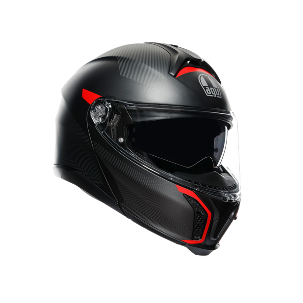 AGV TourModular Kask Solid Mat Metal Kırmızı