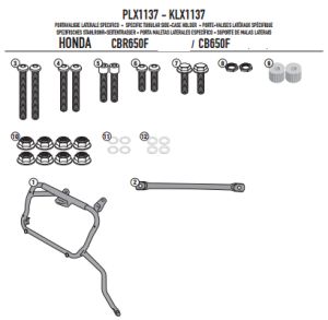 Givi PLX1137 Honda CB 650F - CBR 650F (14) Yan Çanta Demiri