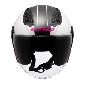 LS2 Airflow 2 Kask Cover Beyaz-Pembe