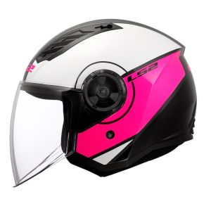 LS2 Airflow 2 Kask Cover Beyaz-Pembe