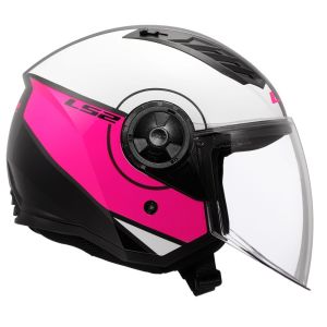LS2 Airflow 2 Kask Cover Beyaz-Pembe