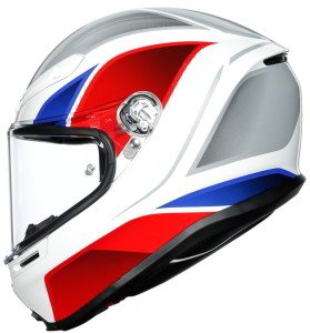 AGV K6 Kask Hyphen Beyaz Kırmızı Mavi