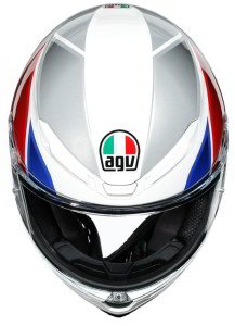 AGV K6 Kask Hyphen Beyaz Kırmızı Mavi