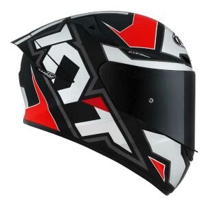 KYT TT-Course Kask Electron Mat Gri Kırmızı