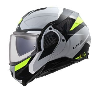 LS2 Advant 2 Kask Triple Mat Siyah Gri Neon Sarı