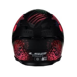 Ls2 Stream 2 Kask Jungle Mat Siyah Mavi Pembe