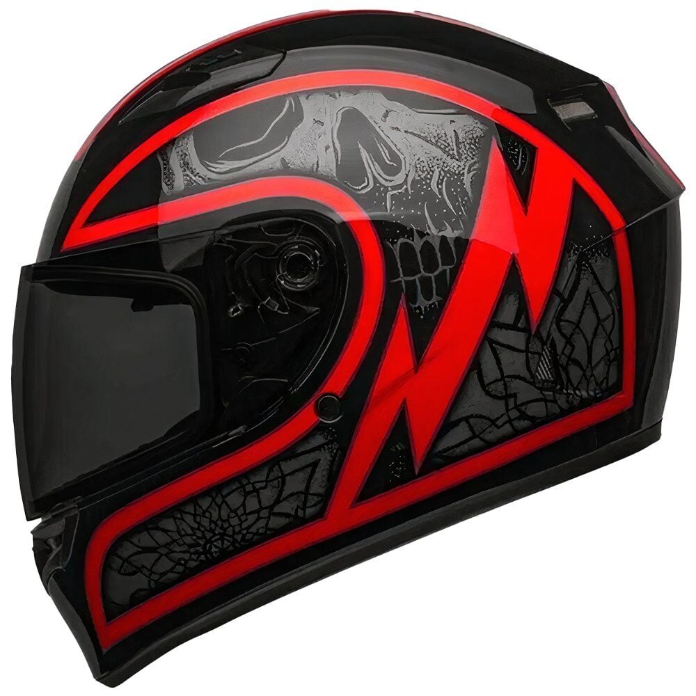 BELL Qualifier Kask Scorch Parlak Siyah Kırmızı