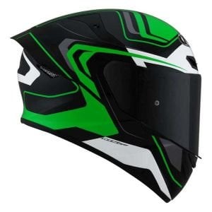 KYT TT-Course Kask Overtech Siyah Yeşil
