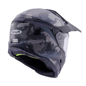 ZEUS KASK/ZS-913 BF6 MATT BLACK GREY BLACK SILVER PLK