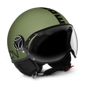 MomoDesign FGTR Kask Klasik Momo Mat Askeri Yeşil Siyah