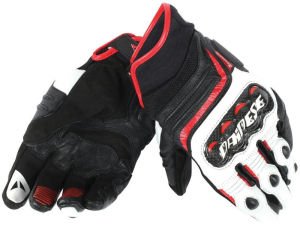 Dainese Carbon D1 Kısa Kadın Eldiven Siyah Beyaz