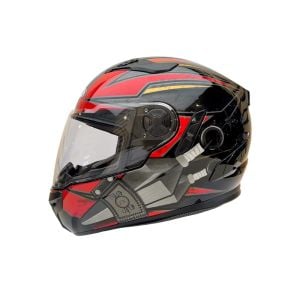 Zeus ZS-813A Kask Kırmızı Siyah