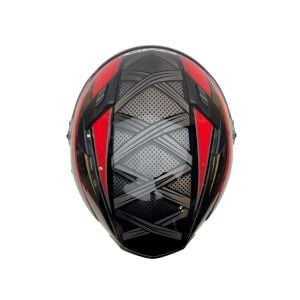 Zeus ZS-813A Kask Kırmızı Siyah
