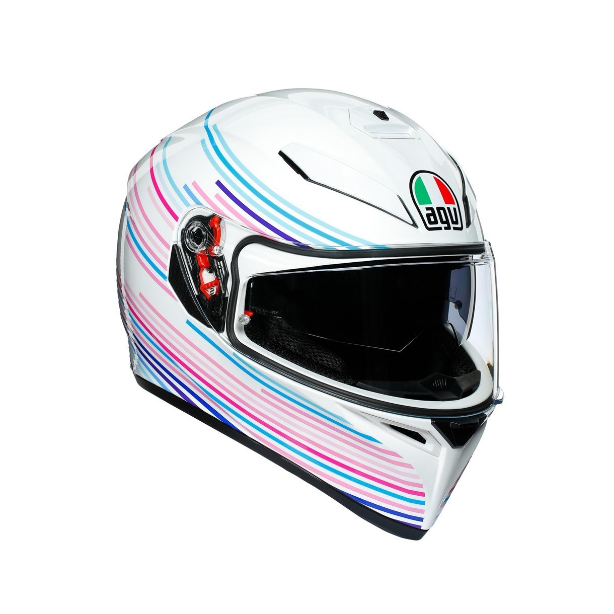AGV K3 Sv Kask Plk Sakura Pearl Beyaz Mor