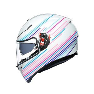 AGV K3 Sv Kask Plk Sakura Pearl Beyaz Mor