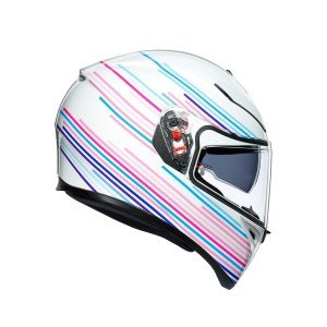 AGV K3 Sv Kask Plk Sakura Pearl Beyaz Mor