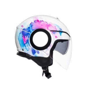 AGV Orbyt Kask Mayfair Beyaz Mor