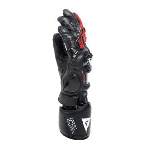 Dainese Druid 4 Deri Eldiven Siyah Lava Kırmızı Beyaz