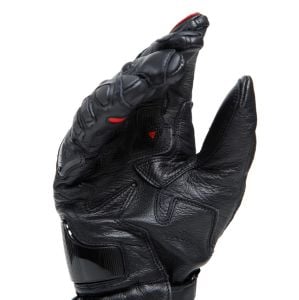Dainese Druid 4 Deri Eldiven Siyah Lava Kırmızı Beyaz