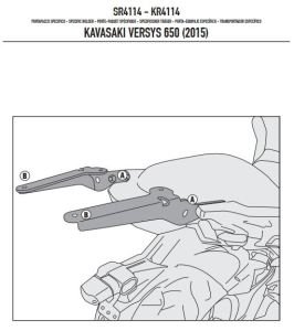 Kappa KR4114 Kawasaki Versys 650 Arka Çanta Demiri