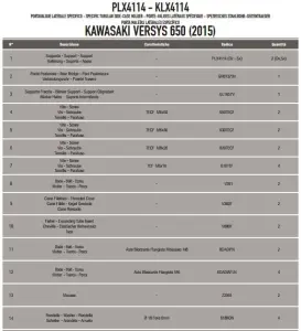 Kappa KLX4114 Kawasaki Versys 650 Yan Çanta Demiri