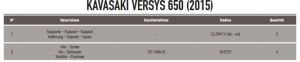 Kappa 4114KITK Kawasaki Versys 650  Yan Çanta Demiri Kiti