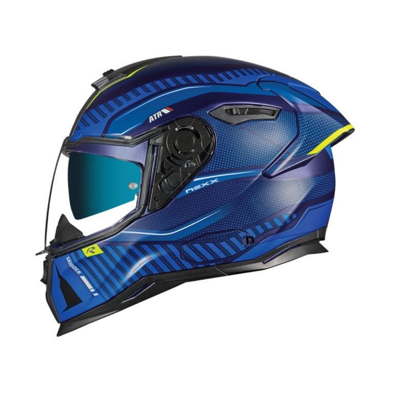 Nexx Sx.100R Skidder Kask Mat Mavi Sarı