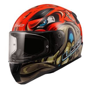 LS2 Rapid 2 Kask Spox Kırmızı Gri