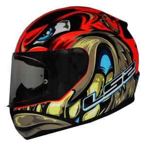 LS2 Rapid 2 Kask Spox Kırmızı Gri
