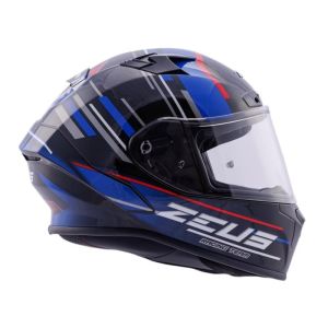 Zeus ZS-826 Kask İnci Siyah BK15 Mavi