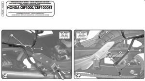 Givi PL208 Honda CBF 1000 - St (10-14) Yan Çanta Demiri