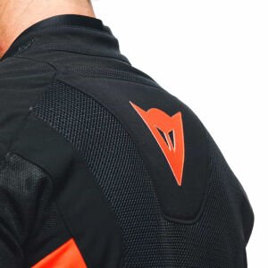 Dainese Energyca Air Tex Ceket Fluo Kırmızı Siyah