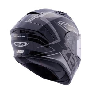 Zeus ZS-826 Kask İnci Siyah BK3 Gümüş