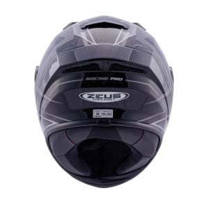 Zeus ZS-826 Kask İnci Siyah BK3 Gümüş