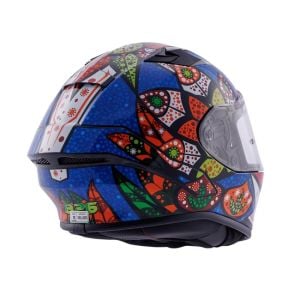 Zeus ZS-826 Kask İnci Siyah BK6 Mavi