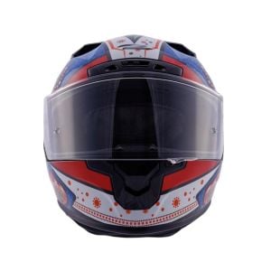 Zeus ZS-826 Kask İnci Siyah BK6 Mavi