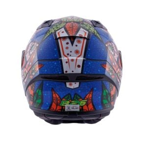 Zeus ZS-826 Kask İnci Siyah BK6 Mavi